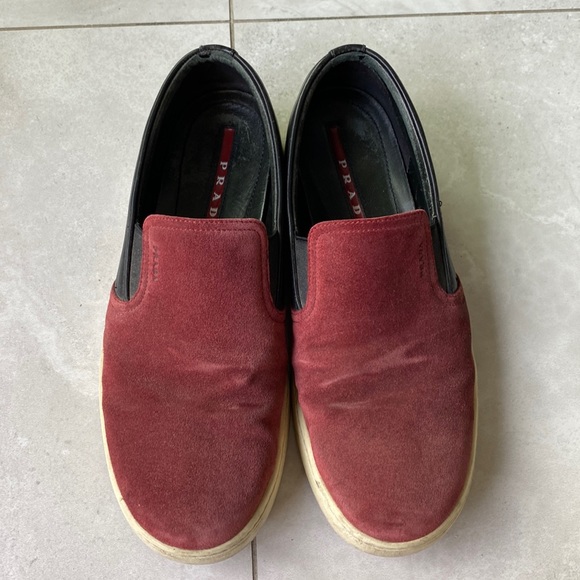 men’s PRADA Slip-On Sneaker sz 6 - Picture 1 of 6
